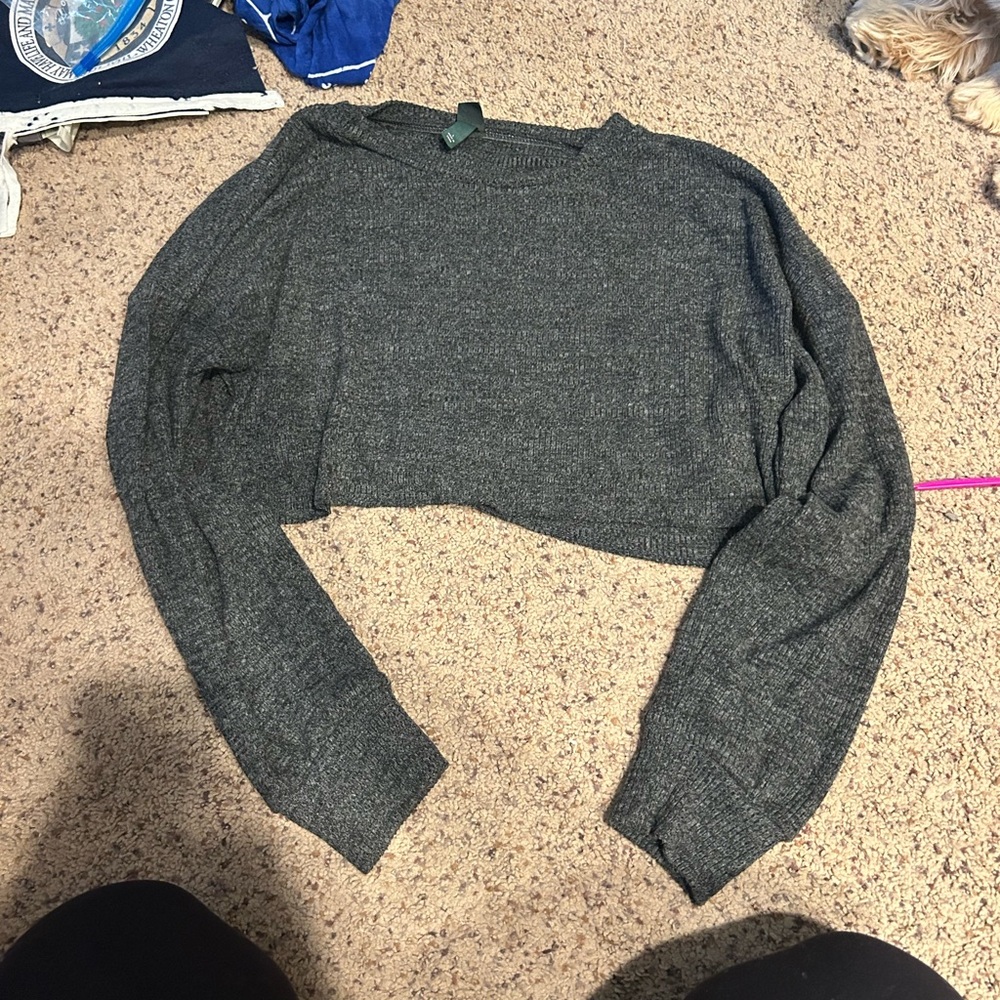 Women's Gray Knit Top